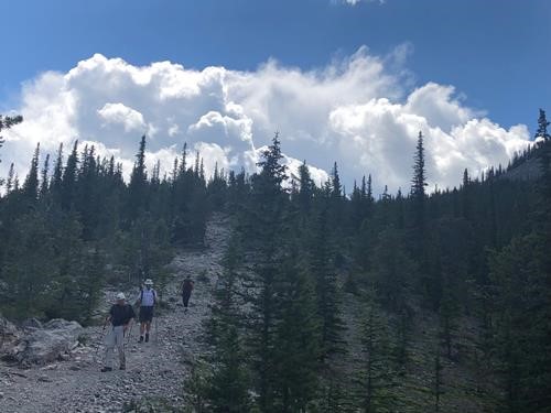 Quick descent from lunch spot