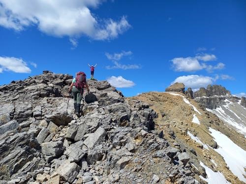 Steps away from the summit