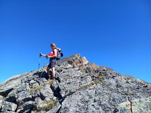 The summit comes into view