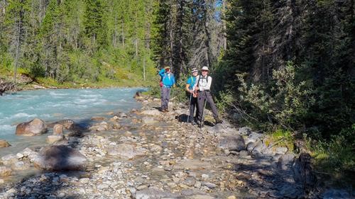 Hiking along Bath Creek.