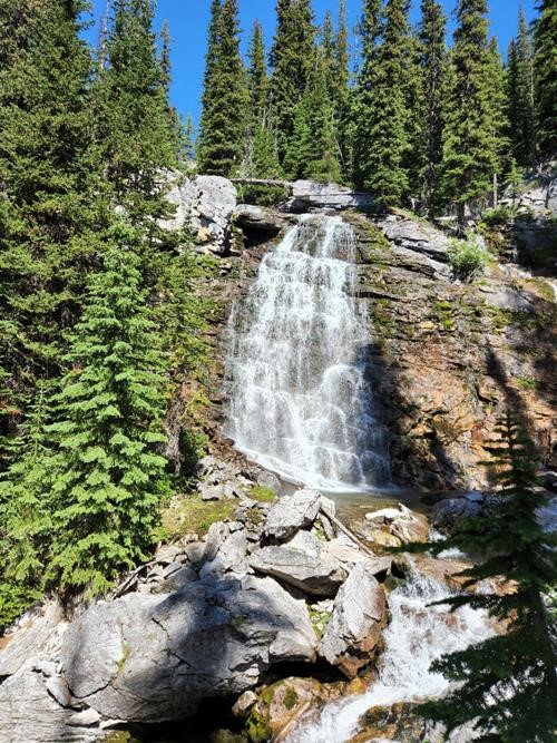 Waterfall on old trail