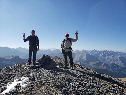 Simon and Luis on Outlaw Peak