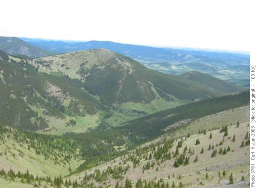Bull Creek valley route