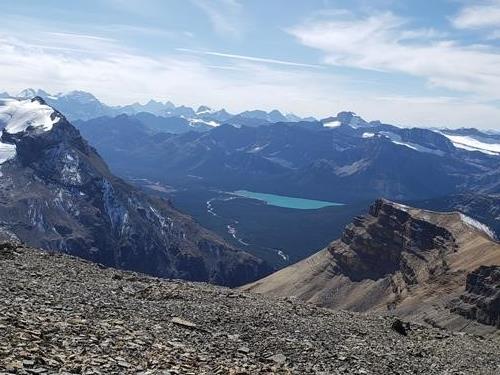 Hector Lake from Noseeum Peak