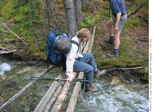 another way to cross Fitsimmons Creek