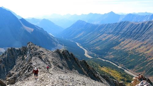 Approaching the summit