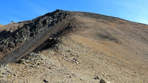 Ascending Grizzly Ridge.