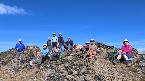 Lunch on Grizzly Ridge with the team