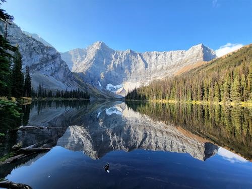 Mirror image at Rawson Lake
