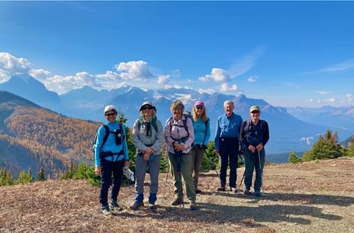At our lunch stop on Wolverine Ridge (photo taken by Sim)
