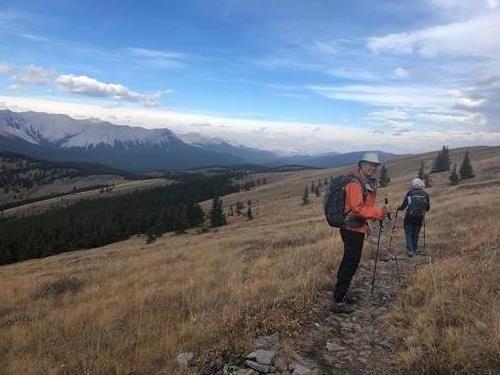 George and Laura leaving Powderface Ridge