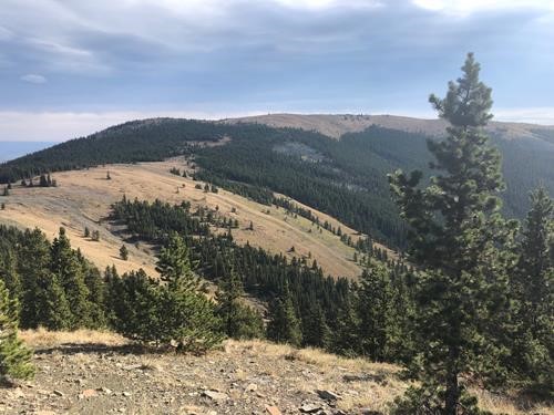View from outlier to Powderface