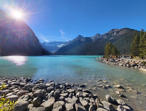Lake Louise in the late afternoon October sun