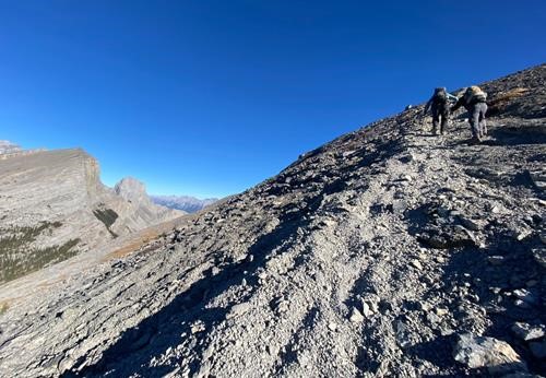 Steep climb