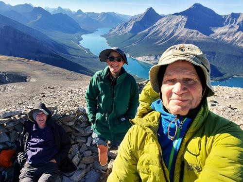 Summit; warm enough for shorts yet cold enough for winter layers!
