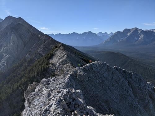 Roberta upper ridge and view to the southwest