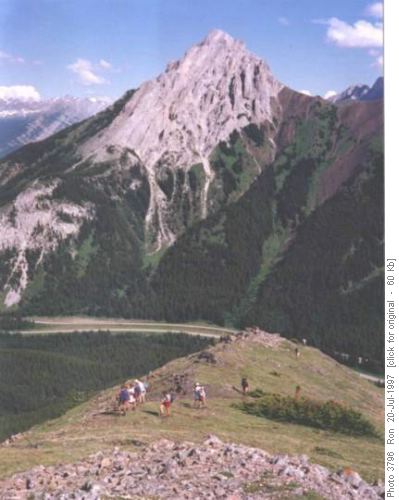 Gap Peak from Pocaterra Ridge