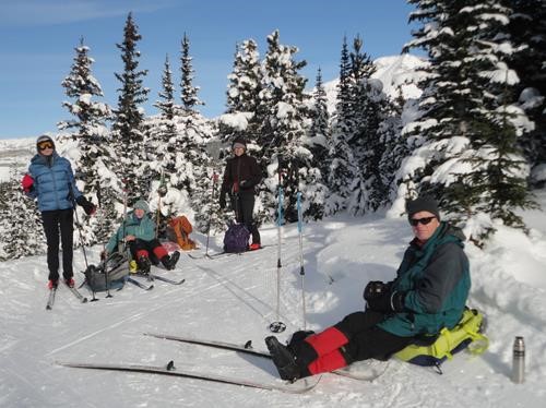 Lunch at summit of Skogan Pass