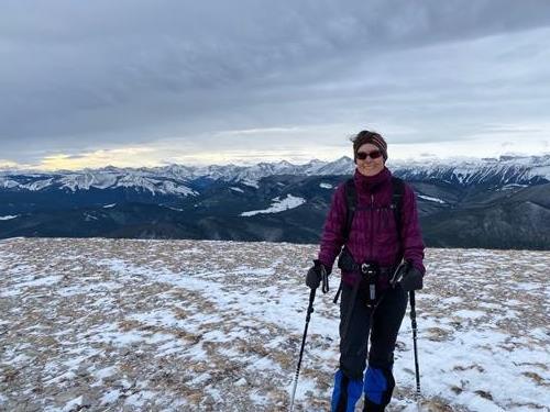 Maria Saley on Prairie Mountain