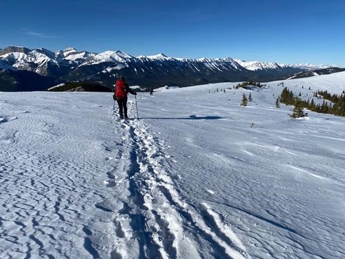 Heading to the north summit