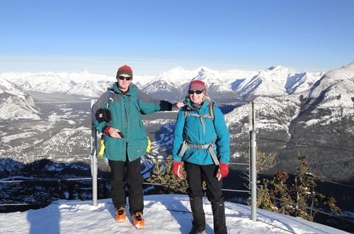 Jim and Jane at the Weather Station - True Summit