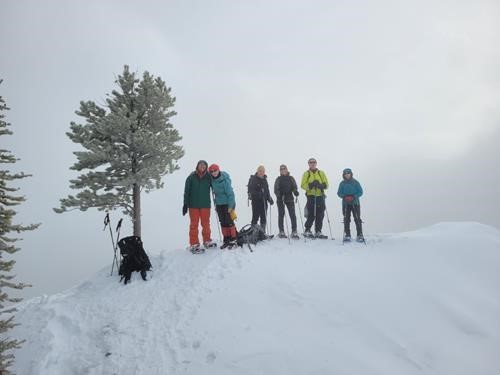 Group photo - Gypsum Ridge with photogenic background
