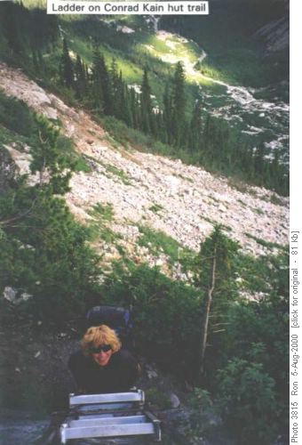 Bugaboo Park trail to Kain Hut