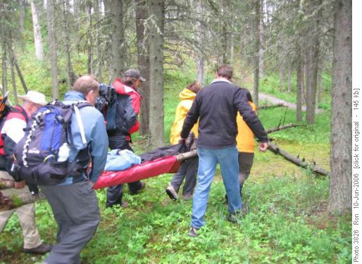 Stretcher evacuation