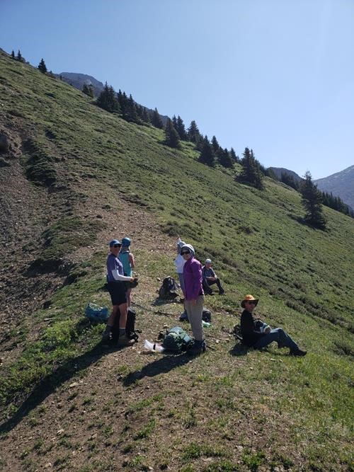 At the beginning of the scrambling section