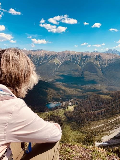 Barb, looking back at Warspite Lake