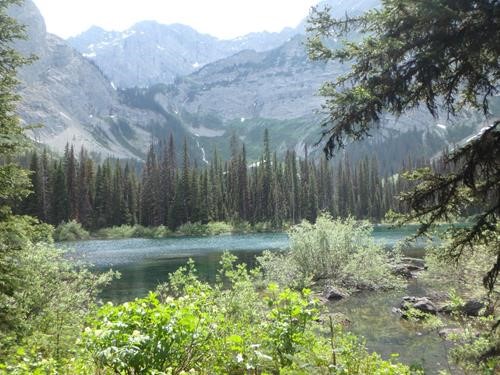 Watridge Lake and waterfall indistance