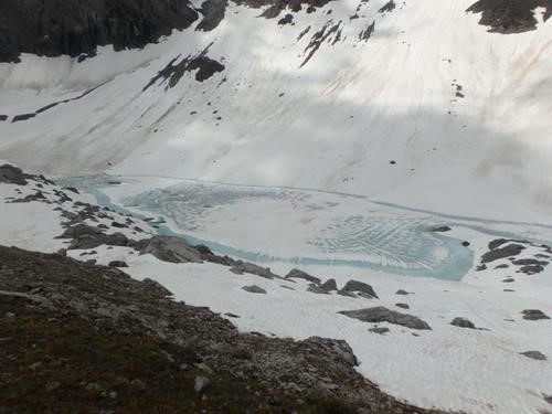 Frozen Black Prince Lk mid July, 2020
