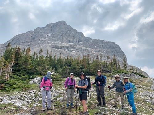 Treeline completed. Now the fun begins! (photo credit to Cristina)