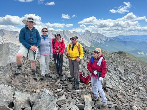  This was our high point, Greg, Mihaela, Shirley, David, & Sim. 