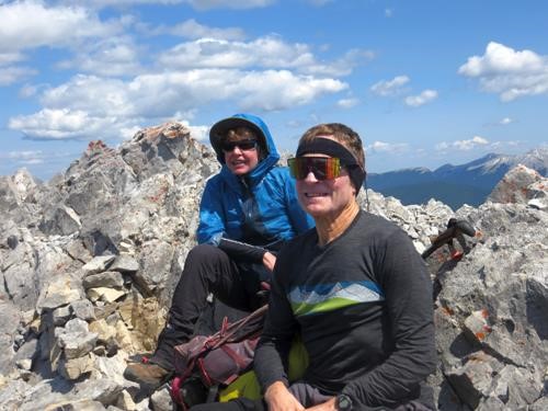 Jeannette and Mike enjoying the views and the sunshine