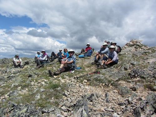 The gang on main Pigeon Mtn summit