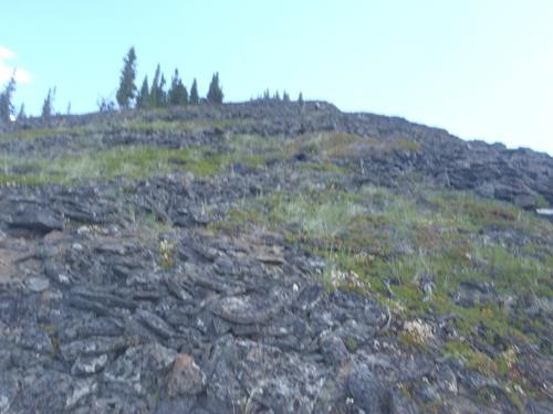 Further up the slope - Alda on right hand side of slope