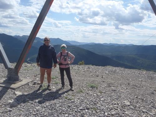 James and Alda at the summit