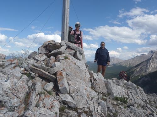 At the large cross on the ridge