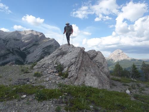 Bob on one of the summits of Whale Mtn.