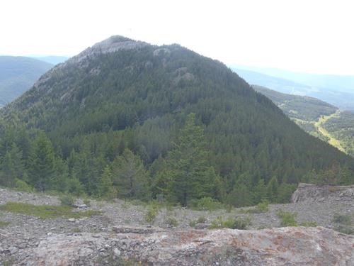 The route to Whale Mtn.