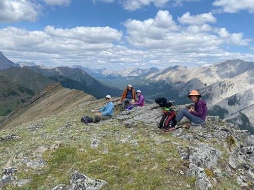 Lunch spot, looking north 