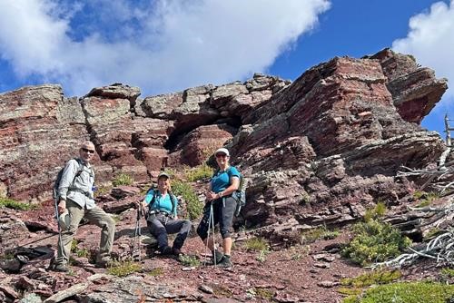 On the ascent of Ruby Ridge from the south 