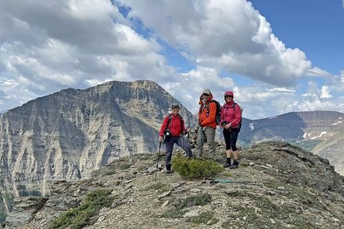 On the south summit of Ruby Ridge (Mt Blakiston in bkg)