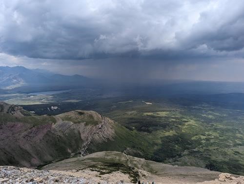 A thunder cell passes us by