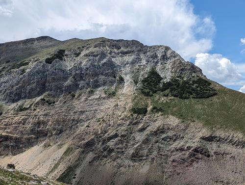 The west ascent ridge