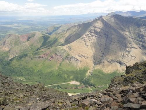 View south from the summit of Mt. Drywood approx 50km SW of Pincher Creek, AB