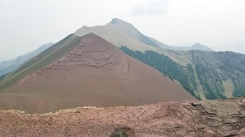 Mount Alderston from the col