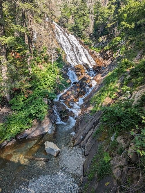 Bertha Lake Waterfall