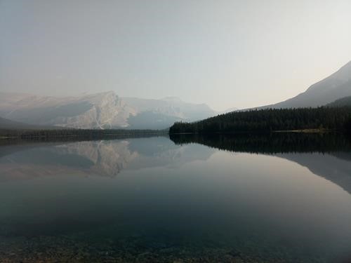 Sunrise on Pinto Lake, Alberta